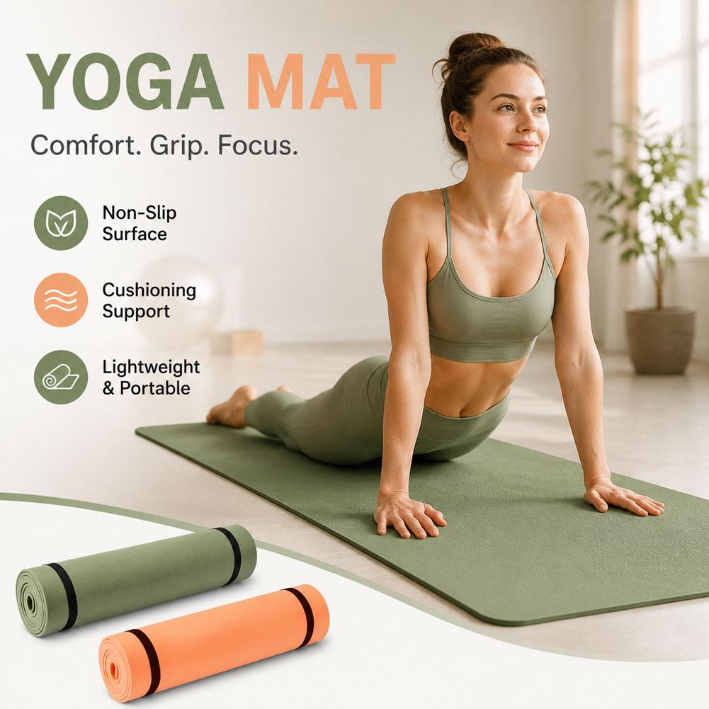 Pilates Yoga Matte - Mata do jogi 180x50cm antypoślizgowa mata