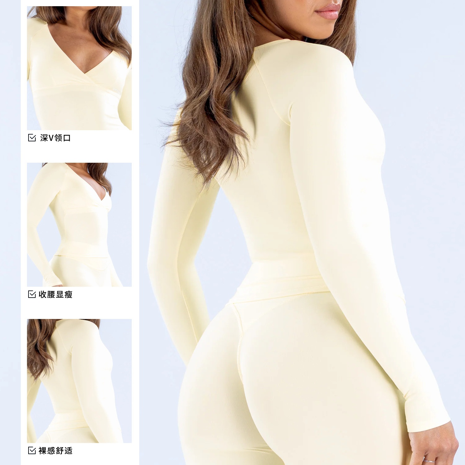 Pilates Yoga Wrap Top - Nowa, przyjazna dla skóry, sportowa bluzka