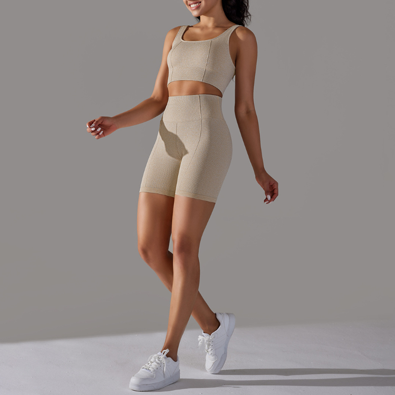 Pilates Yoga Wrap Top - Damski Aktywny Zestaw do Pilatesu i