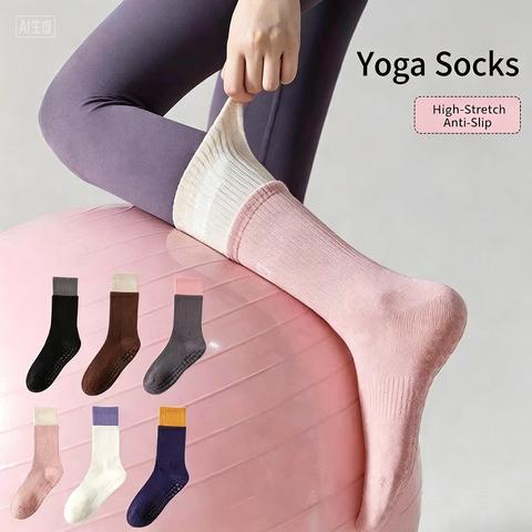 Pilates Yoga And Barre - Unisexowe skarpety antypoślizgowe z poliestru, uniwersalny