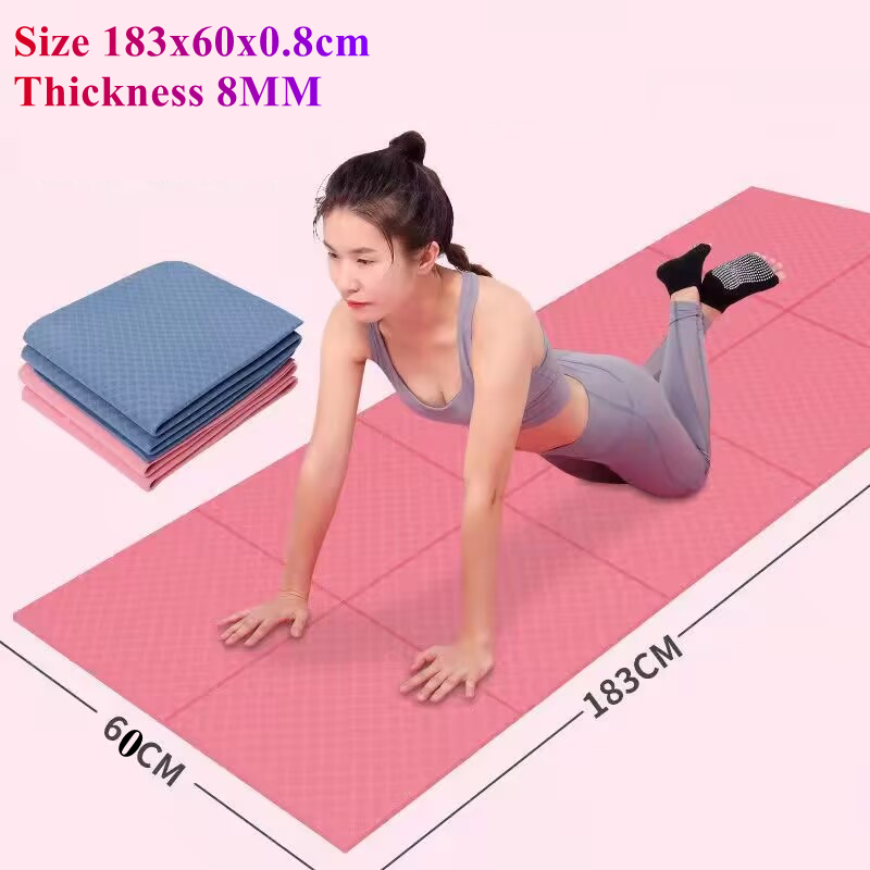 Pilates Yoga Matte - Składana Mata do Jogi 183x60CM, Grubość