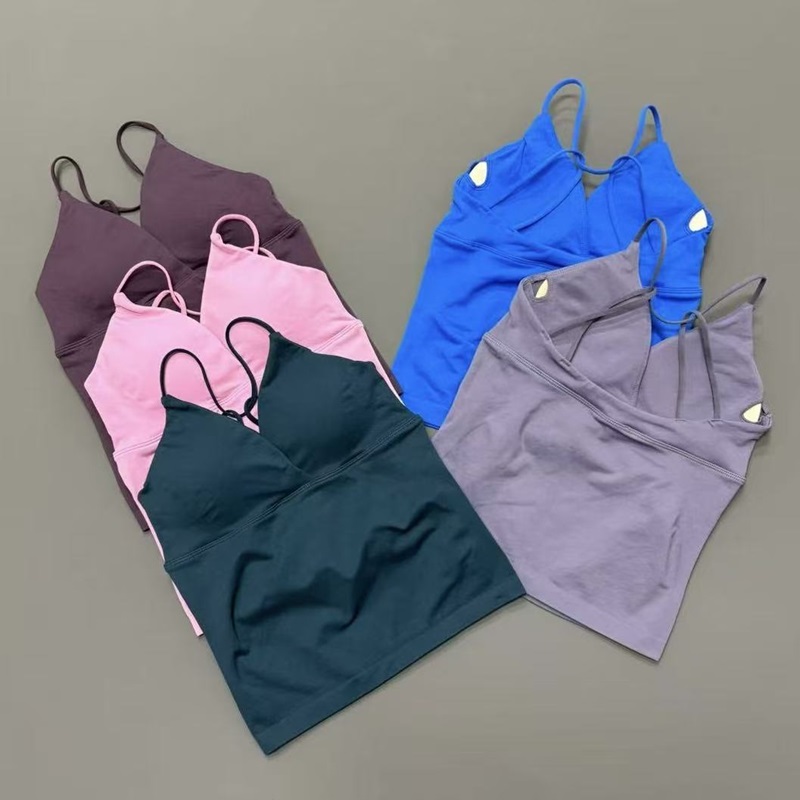Pilates Yoga Wrap Top - Top sportowy damski z dekoltem typu