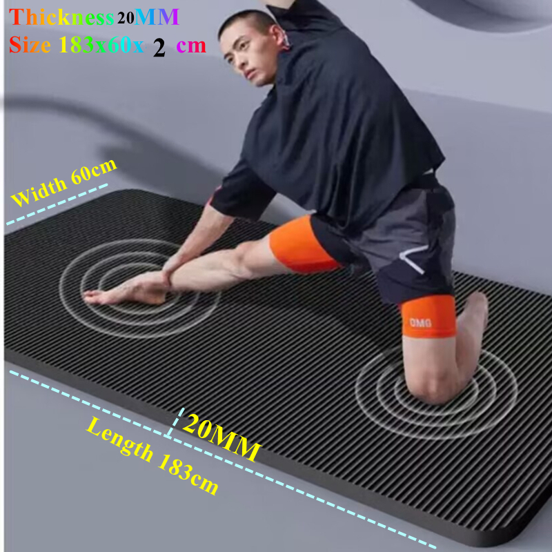 Pilates Yoga Matte - Mata do jogi 20 mm antypoślizgowa