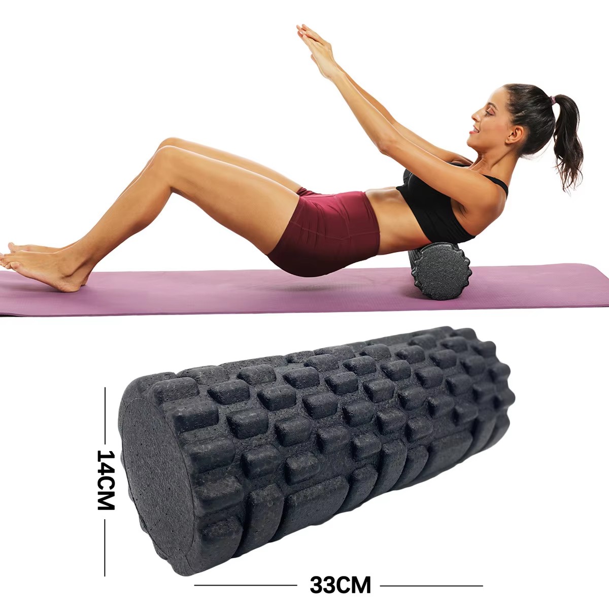 Pilates Yoga Shoes - 30/33cm Fitness wałek piankowy wałek do
