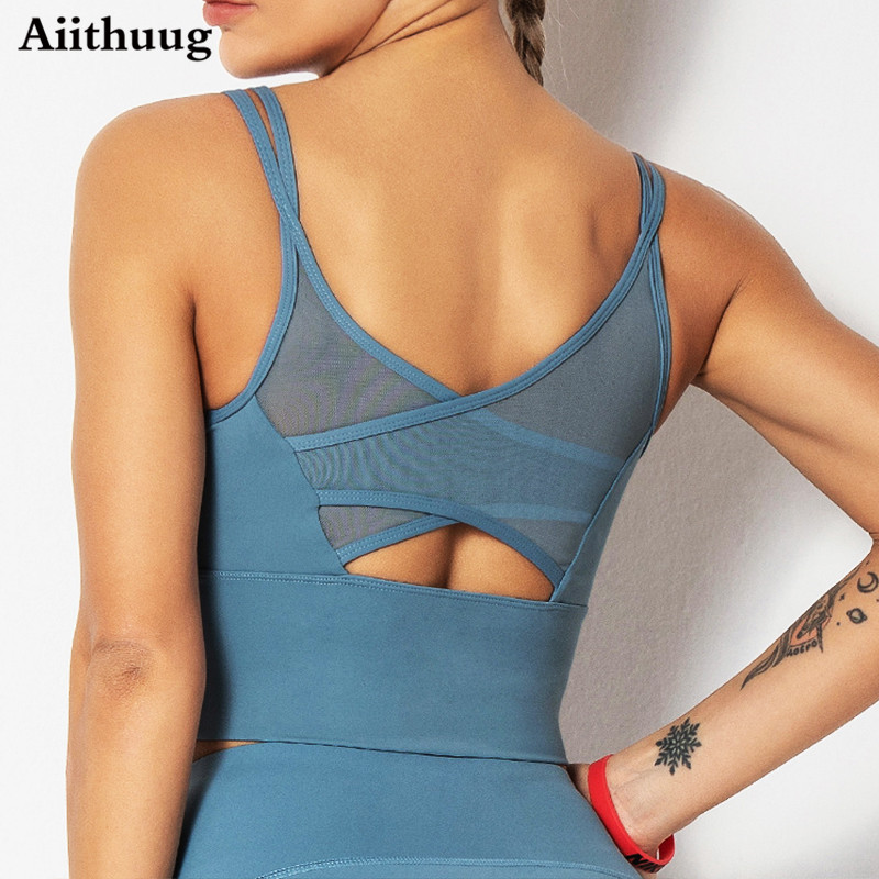 Yoga Strap Cotton - Aiithuug Biustonosze do jogi Koszulki fitness