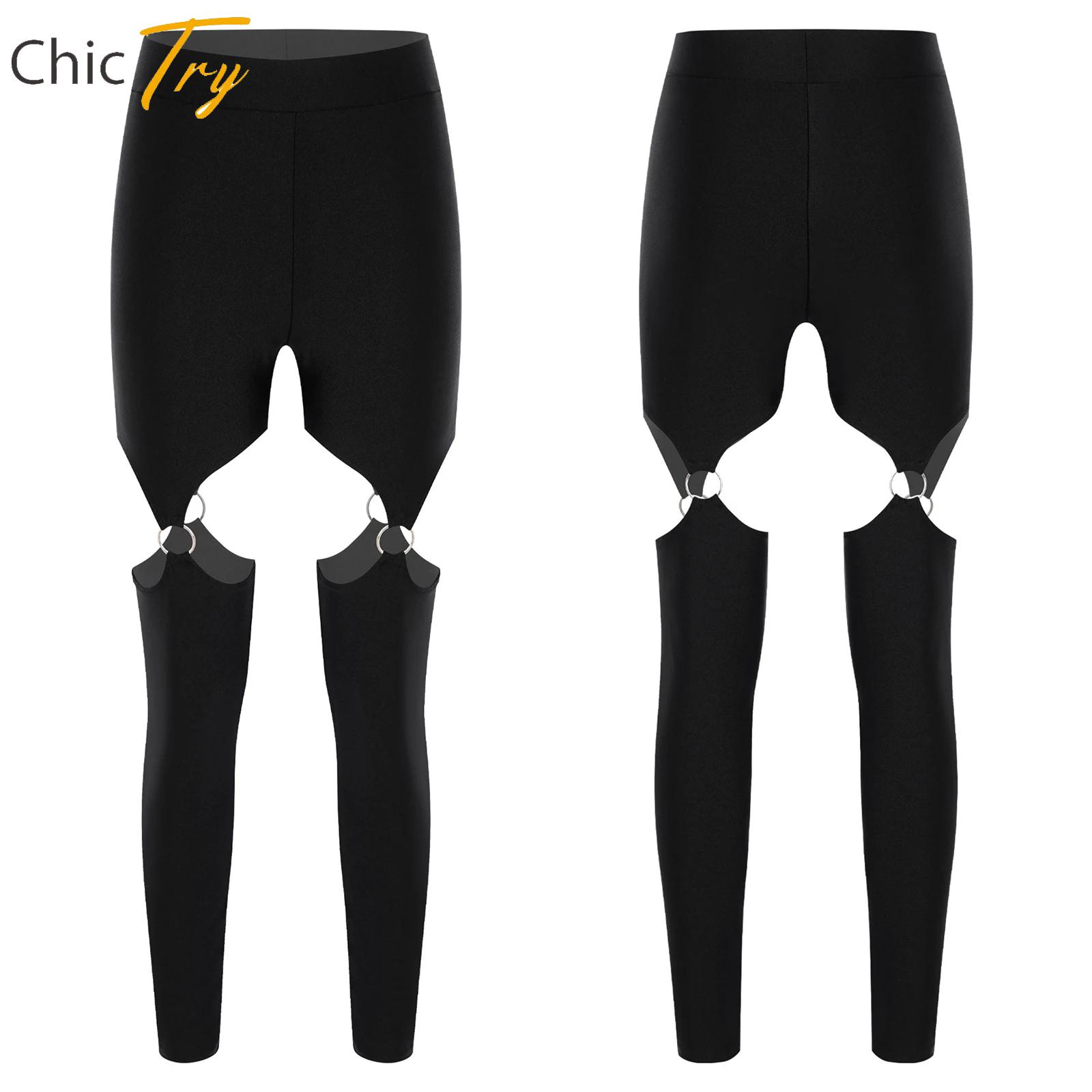 Pilates Yoga Music - Damskie legginsy do jogi z O-ringiem,