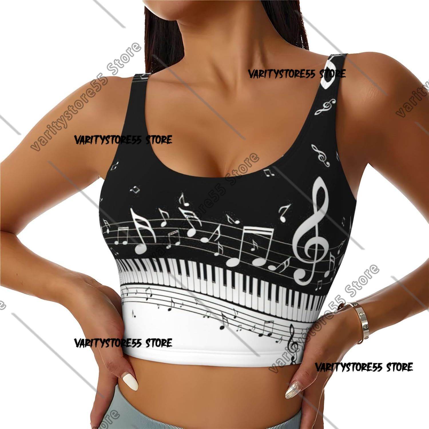 Pilates Yoga Music - Kamizelka sportowa damska do jogi, pilatesu