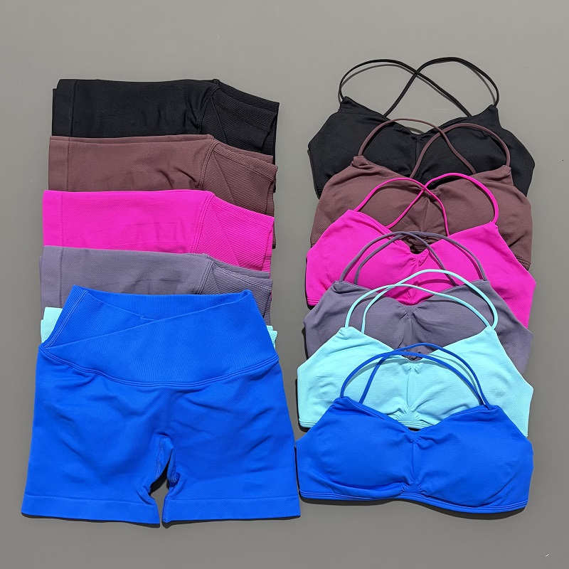 Yoga Strap Cotton - Dwuczęściowy zestaw sportowy Vision dla kobiet: