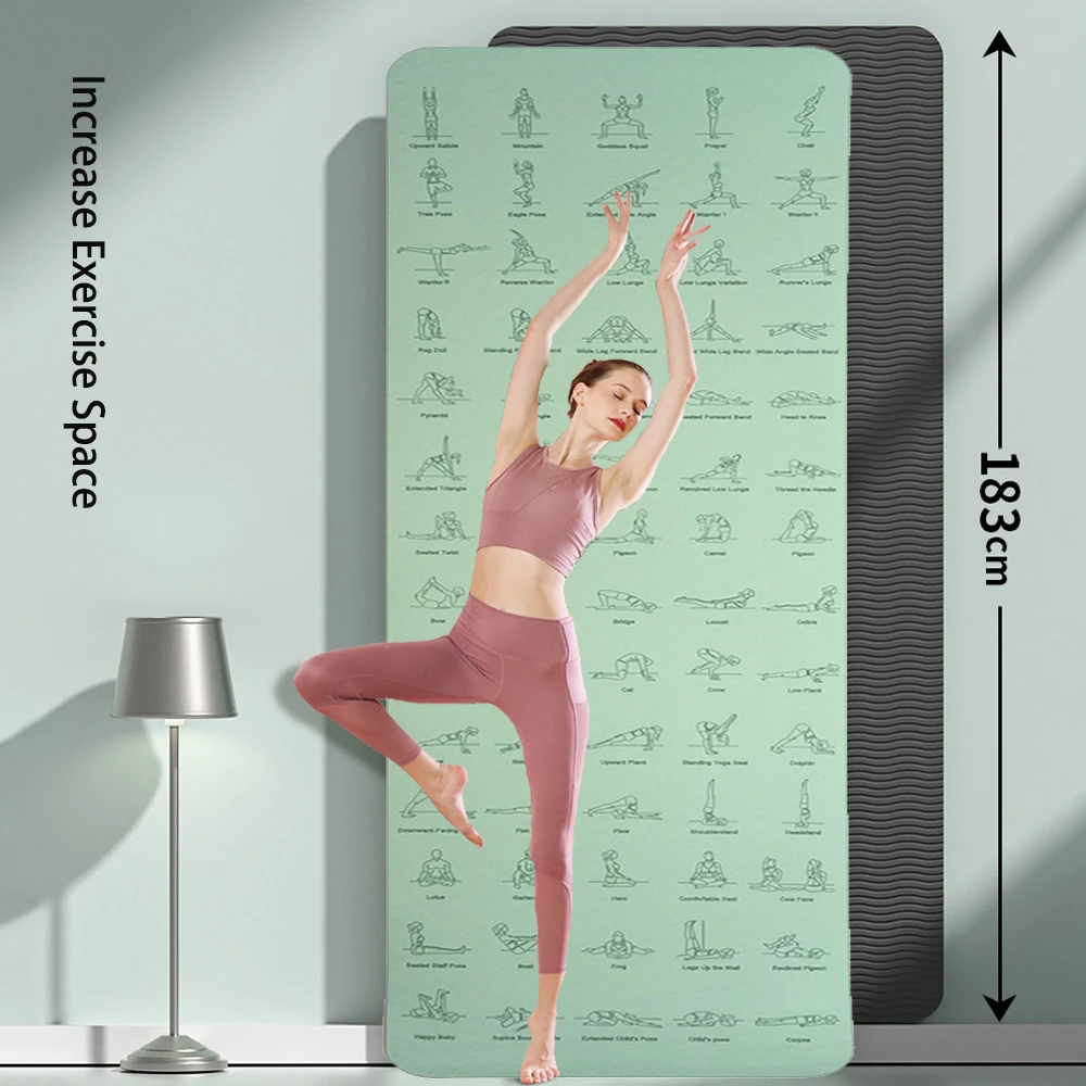 6mm Dikke joga mata antypośliz – Pilates Yoga Movement recenzja i cena