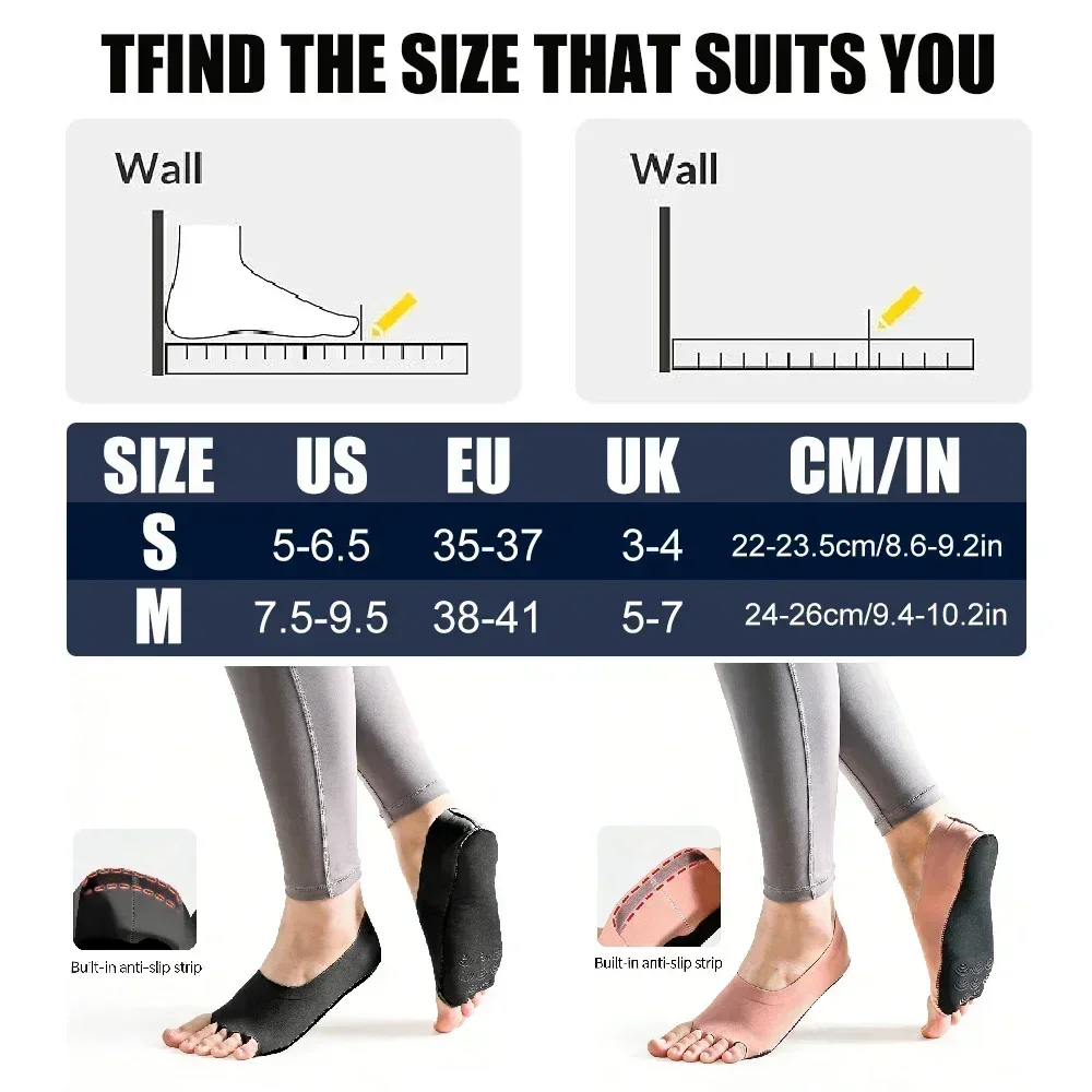 1 Para Skarpet Bez Palców do J – Pilates Yoga Grip Socks recenzja i cena