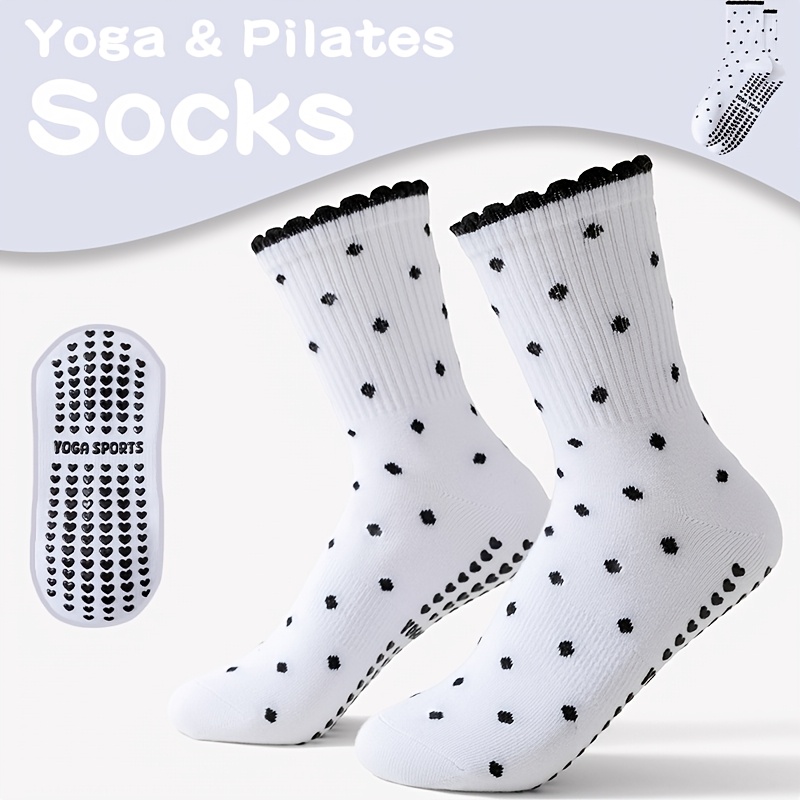 Damskie białe skarpety do jogi – Pilates Yoga And Barre recenzja i cena
