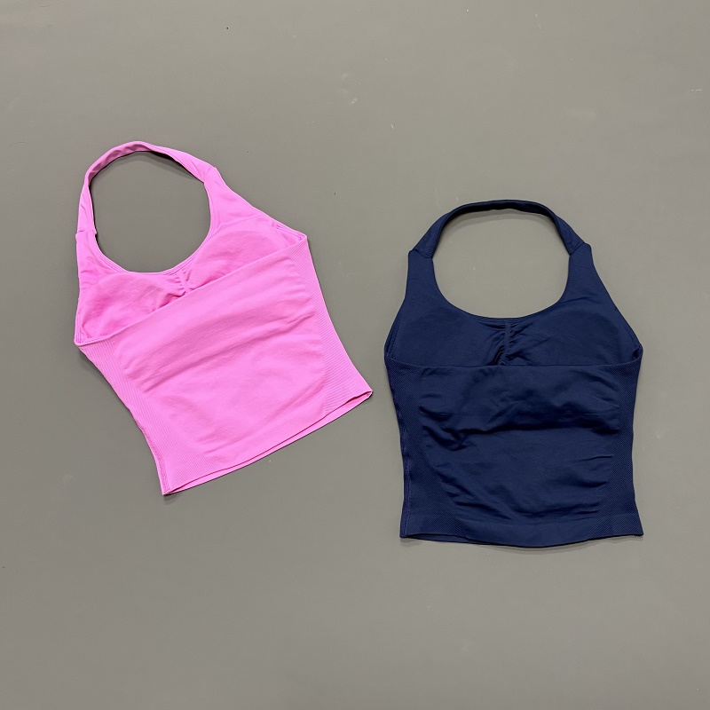 Damski sportowy top z dekoltem – Yoga Strap Cotton recenzja i cena