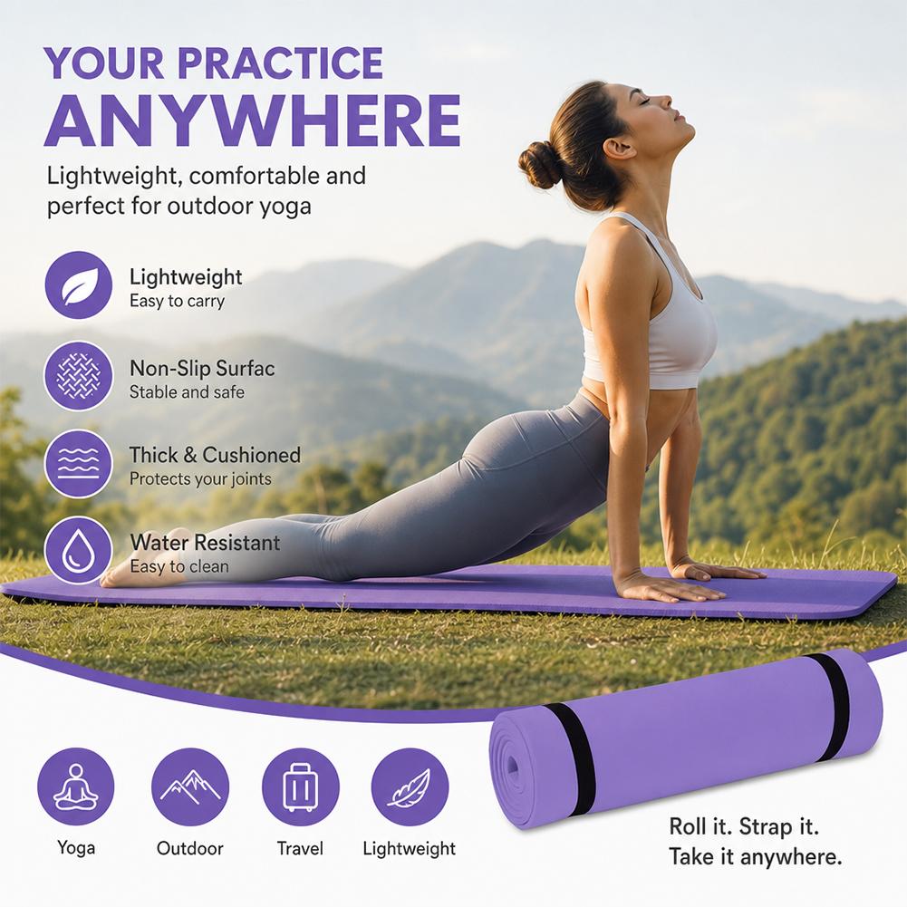 1/2 szt. Gruba Mata do Jogi An – Pilates Yoga Matte recenzja i cena