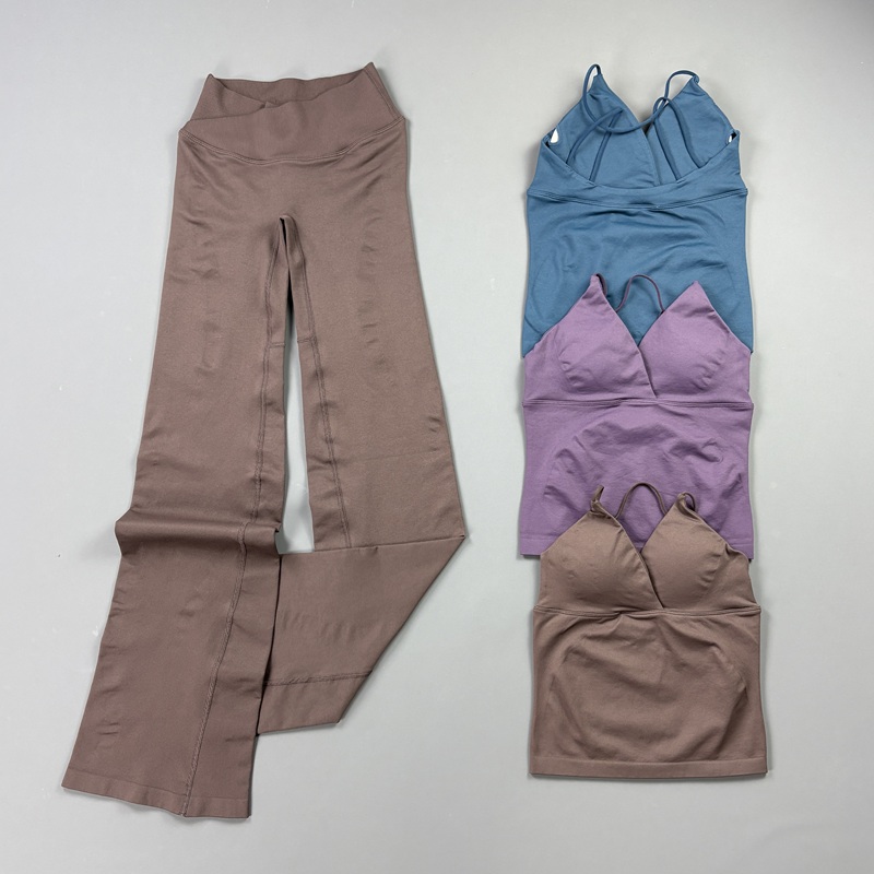 2-częściowy damski bezszwowy z – Pilates Yoga Wrap Top recenzja i cena
