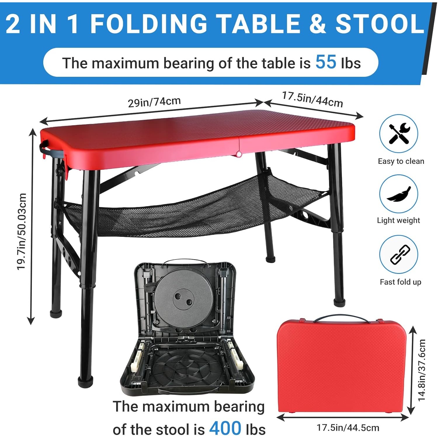 Zestaw składanych stołów i sto – Inversion Table Fold recenzja i cena