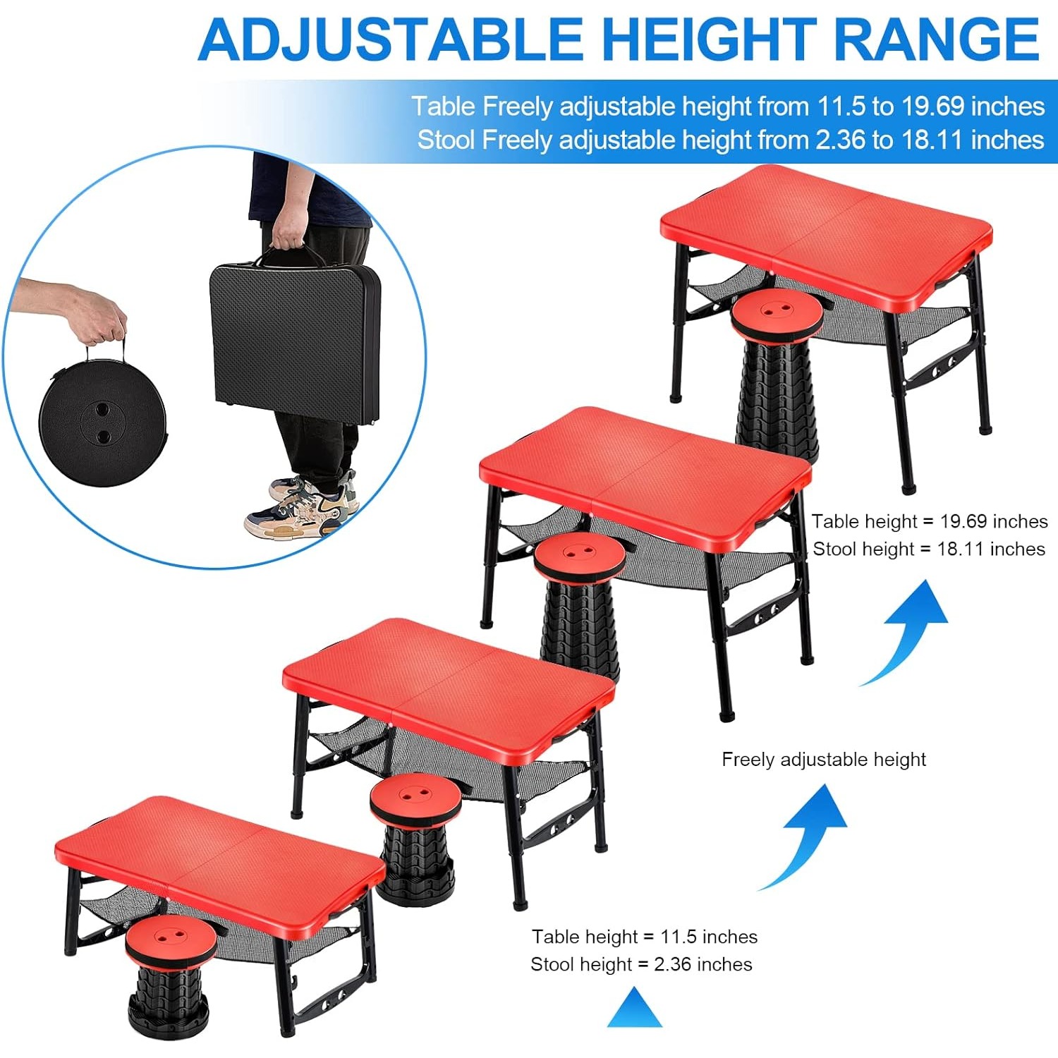 Zestaw składanych stołów i sto – Inversion Table Fold recenzja i cena
